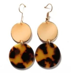 ✨4 for $15✨  Acrylic Resin Drop Earrings Leopard Print Round Dangle Earrings